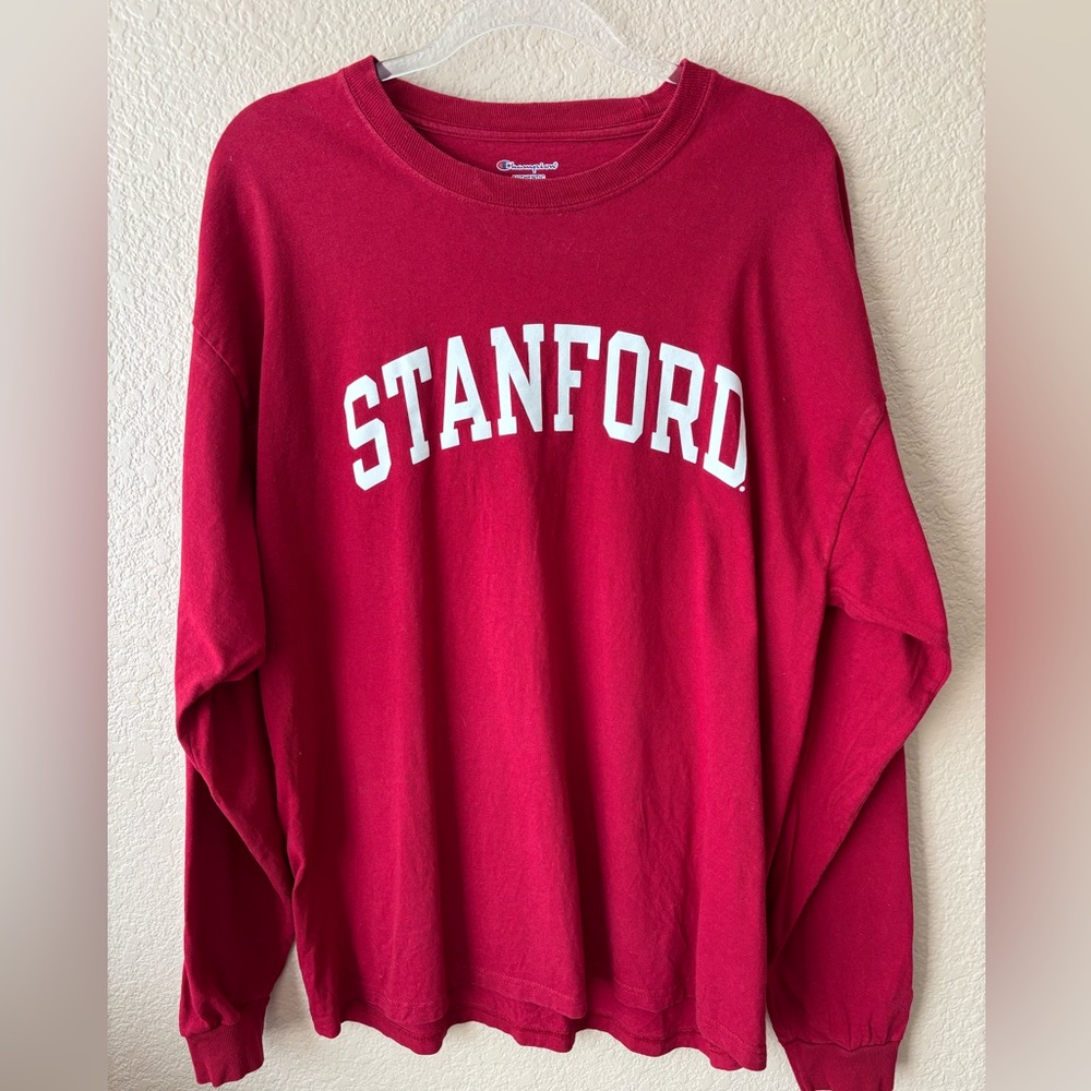 Champion - Stanford University Cardinal Red Crewneck Top
